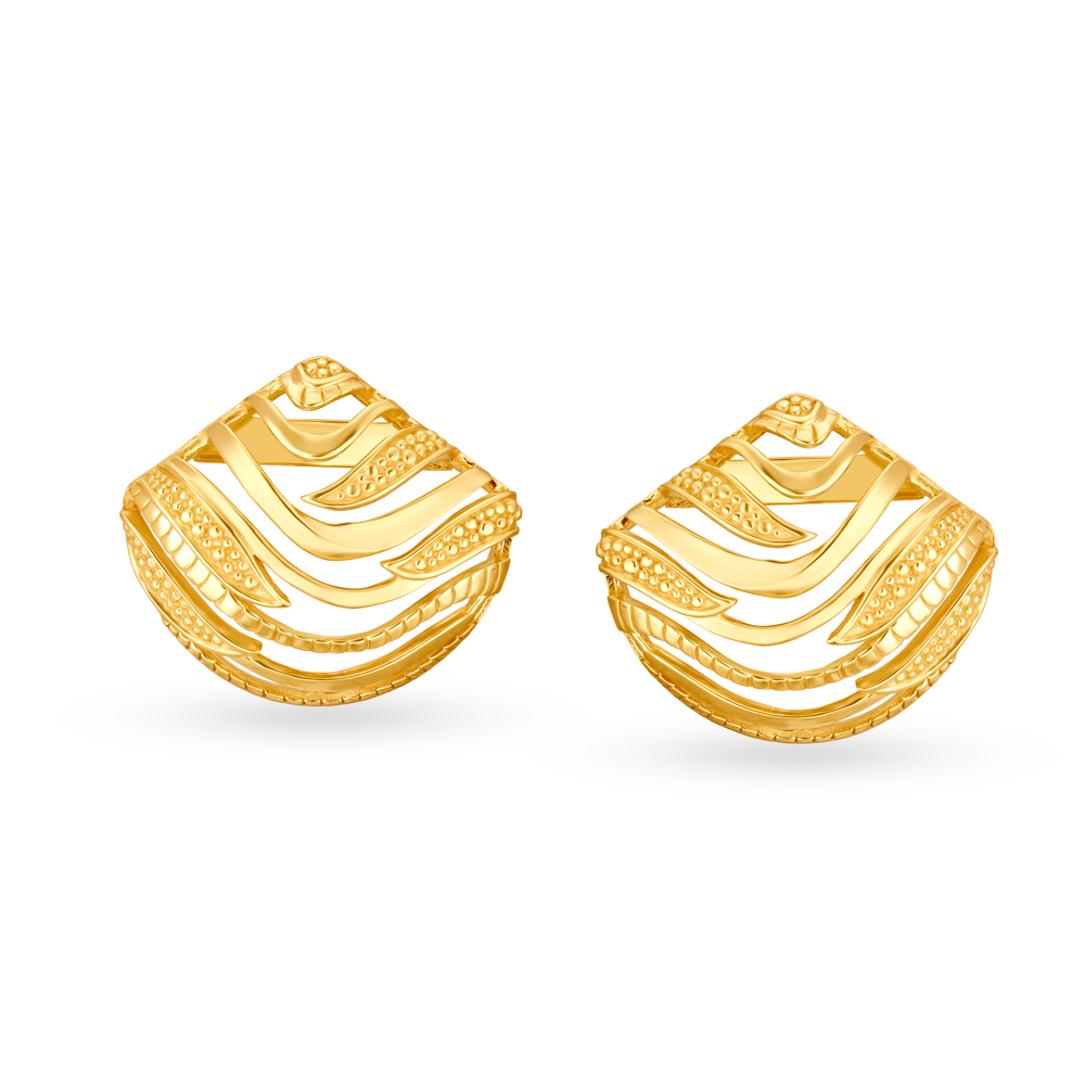 Elegant Fancy Gold Stud Earrings
Elegant Fancy Gold Stud Earrings