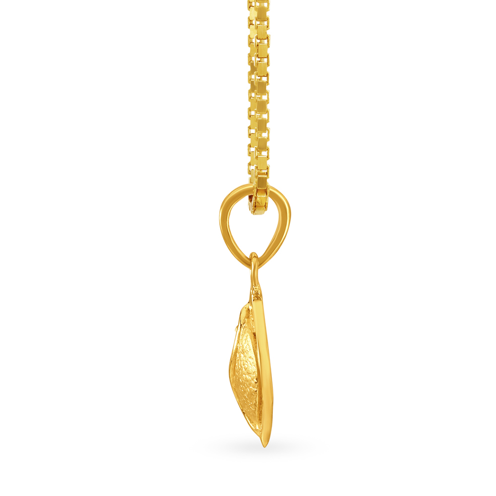 Baroque Yellow Gold Leaf Pendant
Baroque Yellow Gold Leaf Pendant