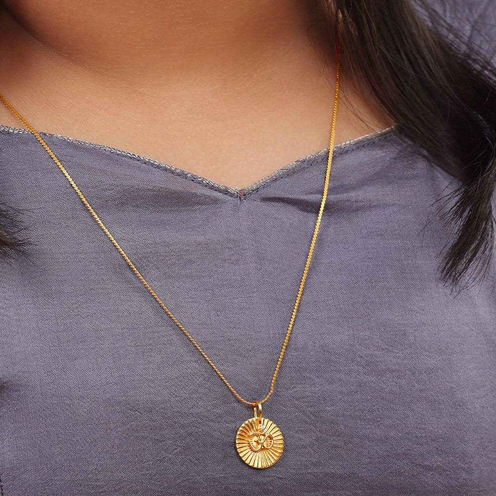Pious Om Halo Pendant for Kids
Pious Om Halo Pendant for Kids