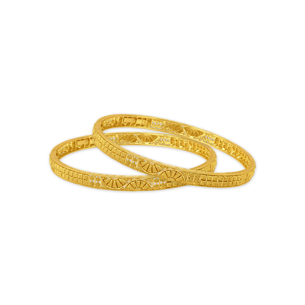 Artisanal Harmony Gold Bangles
Artisanal Harmony Gold Bangles