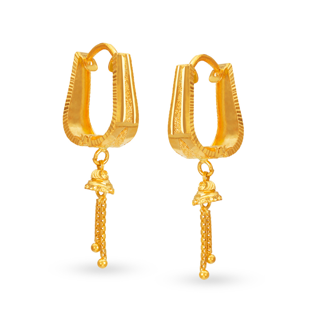Lovely Geometric Gold Bali Drop Earrings
Lovely Geometric Gold Bali Drop Earrings