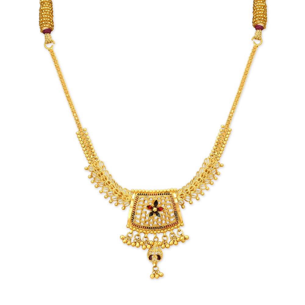 Rhombic Gold Necklace Set
Rhombic Gold Necklace Set