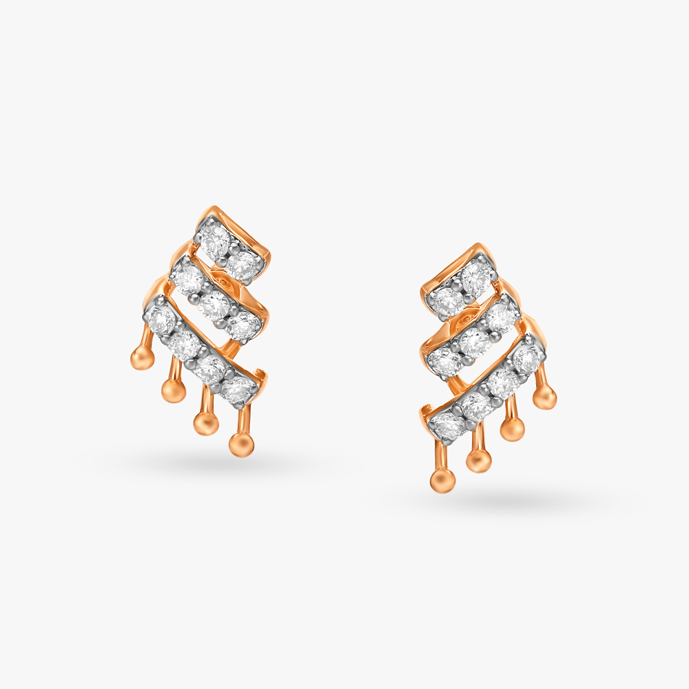 Cascading Radiance Diamond Stud Earrings
Cascading Radiance Diamond Stud Earrings