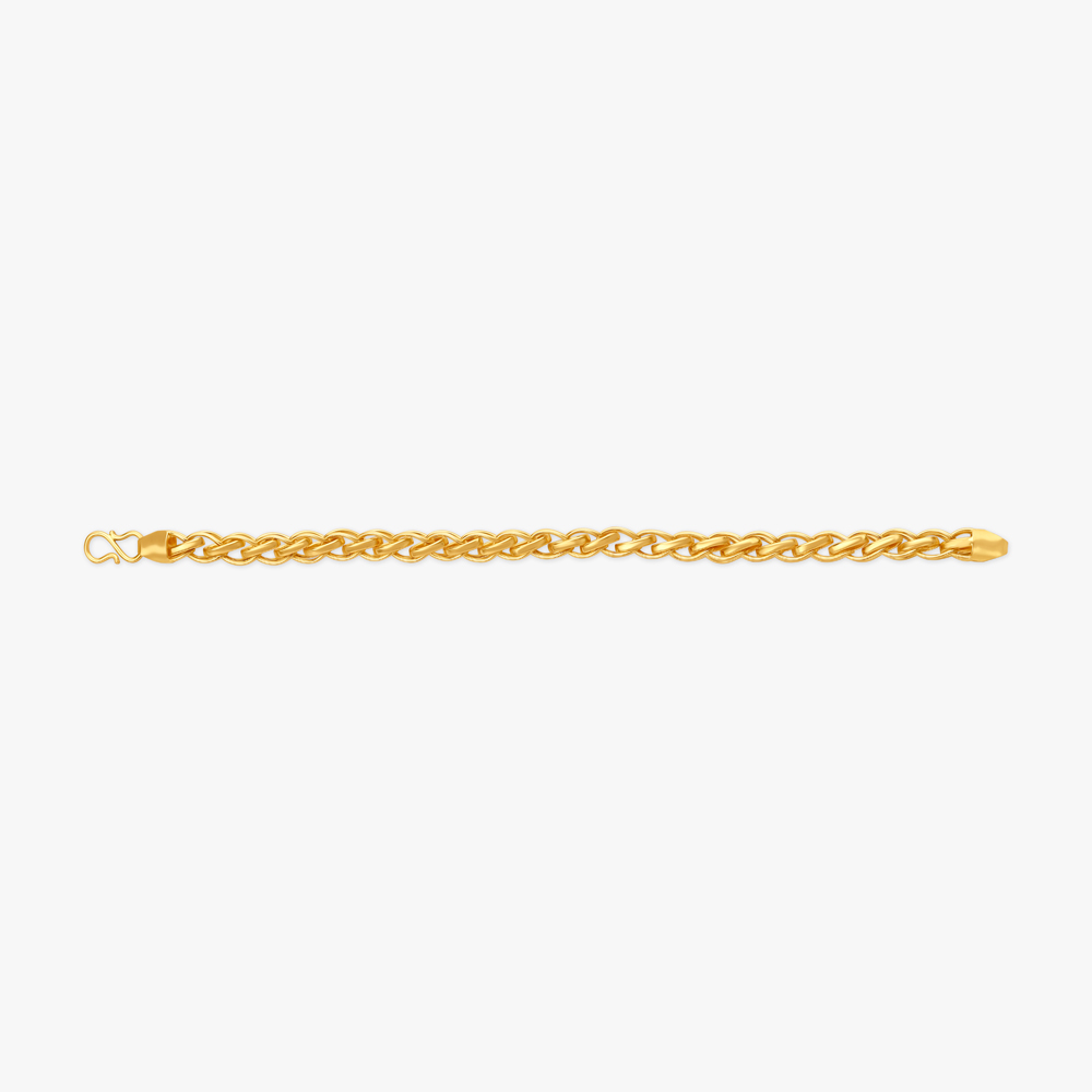 Unique Style Link Gold Bracelet For Men
Unique Style Link Gold Bracelet For Men