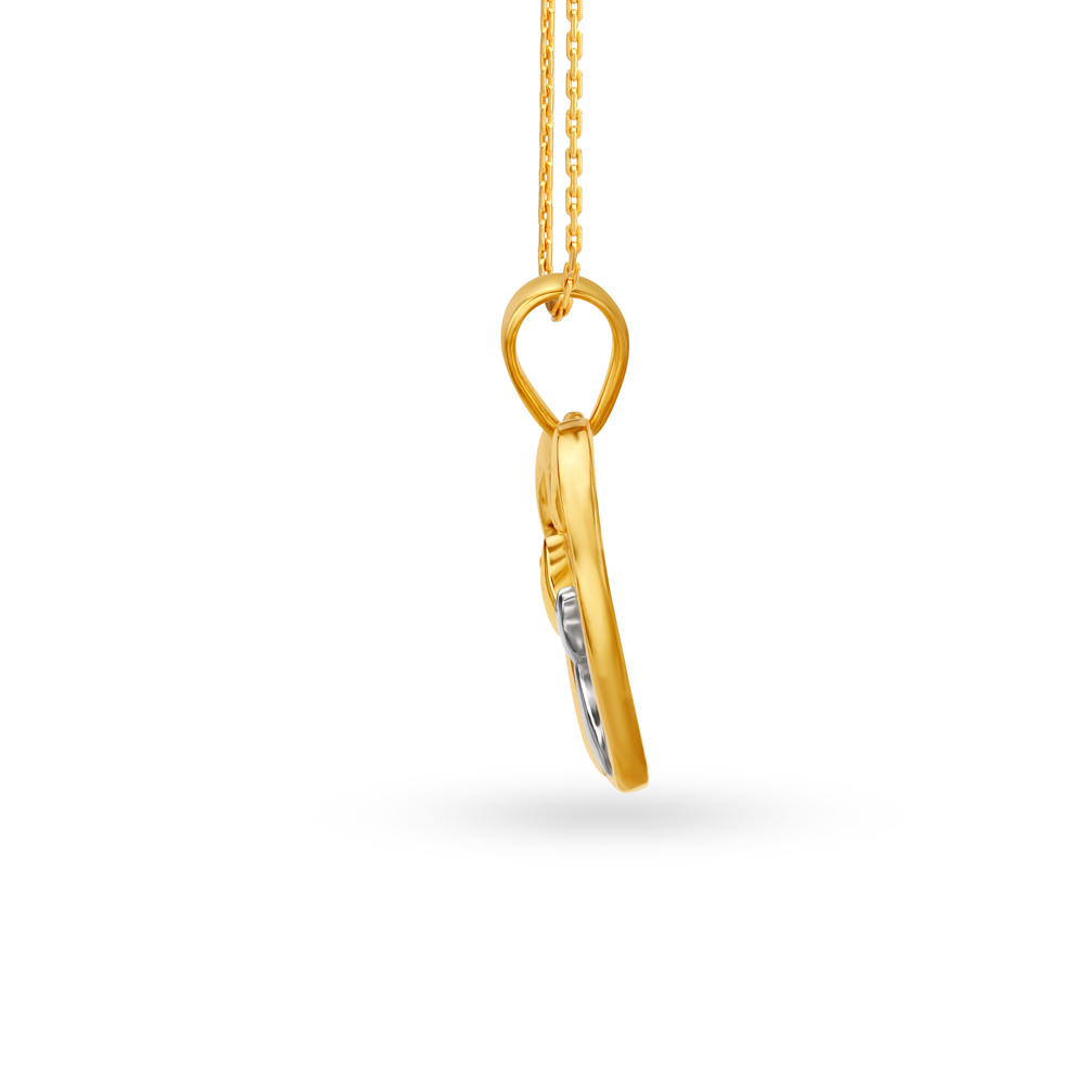 Lovable Kids Cat Gold Pendant In Heart Pattern
Lovable Kids Cat Gold Pendant In Heart Pattern