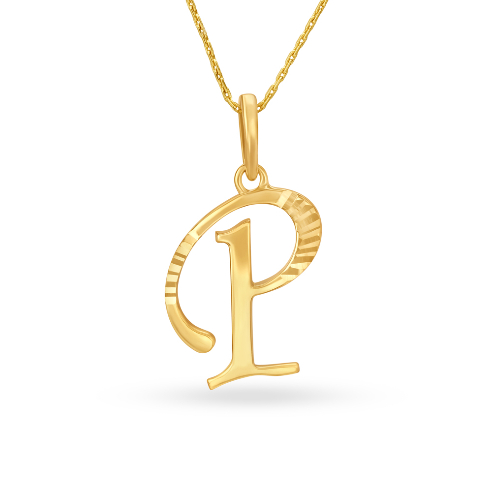 Beautiful Typographic Letter P Gold Pendant
Beautiful Typographic Letter P Gold Pendant