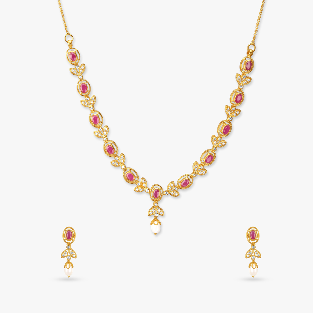 Heritage Grace Open Polki Necklace Set
Heritage Grace Open Polki Necklace Set