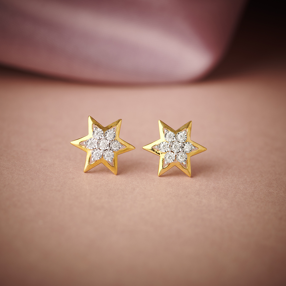 Nakshatra Pattern Diamond Stud Earrings
Nakshatra Pattern Diamond Stud Earrings