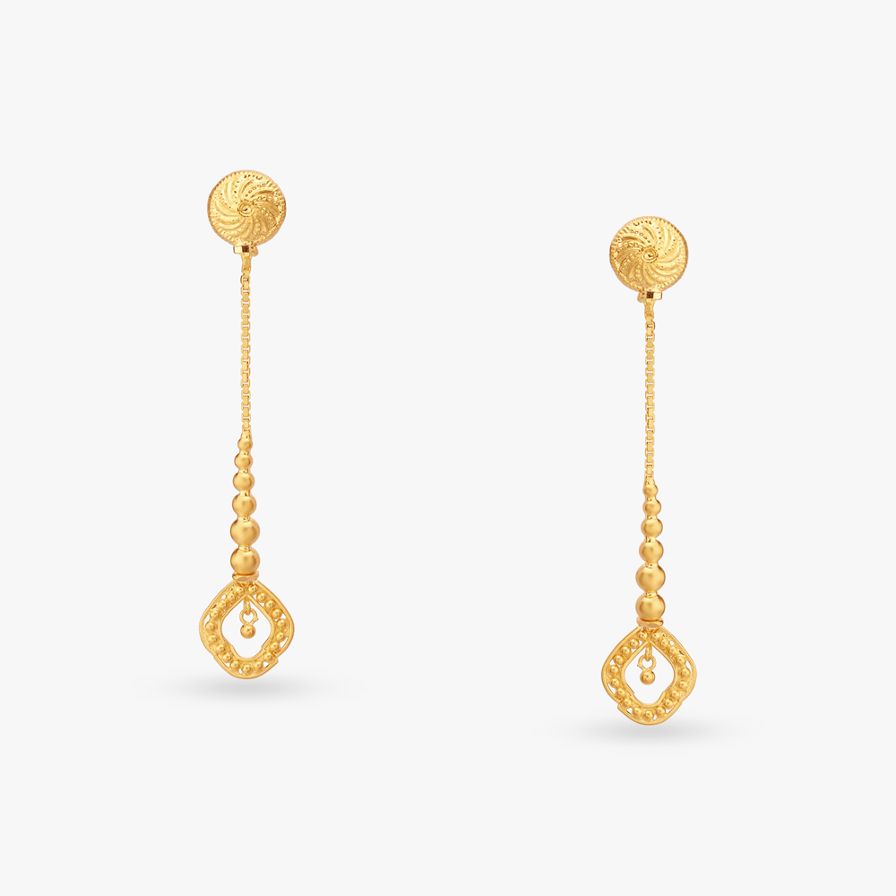 Filigree Gold Drop Earrings
Filigree Gold Drop Earrings