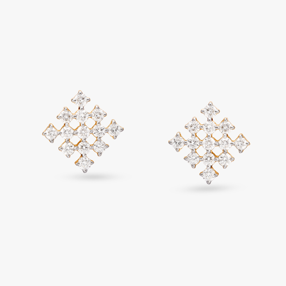 Square Diamond Stud Earrings
Square Diamond Stud Earrings