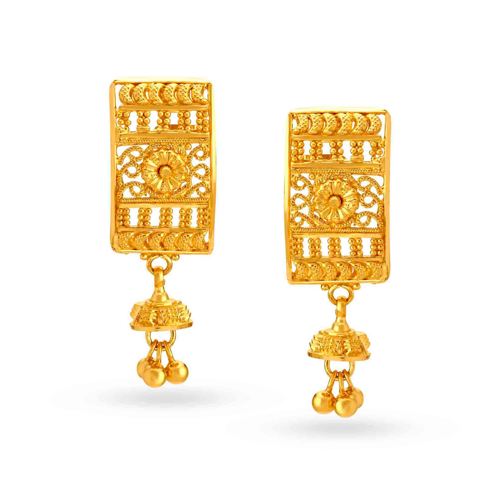 Elongated Gold Drop Earrings
Elongated Gold Drop Earrings