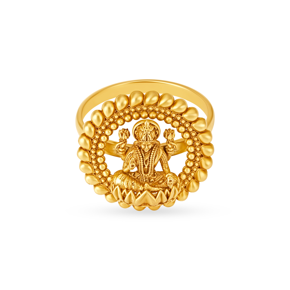 Glorious Rawa Work Goddess Laxmi Finger Ring
Glorious Rawa Work Goddess Laxmi Finger Ring