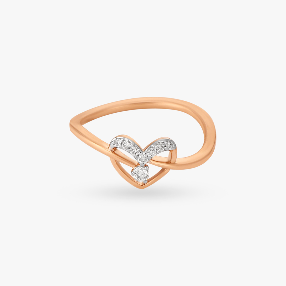 Sparkling Heart Diamond Finger Ring
Sparkling Heart Diamond Finger Ring