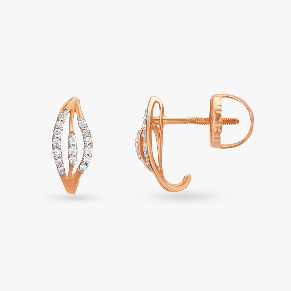 Radiating Leaf Diamond Hoop Earrings
Radiating Leaf Diamond Hoop Earrings