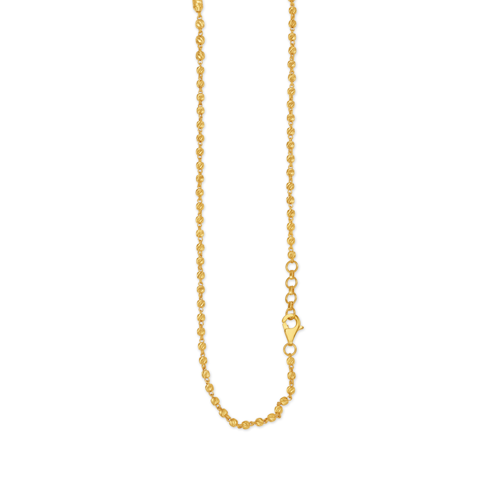 Carved Exciting Bead Gold Chain
Carved Exciting Bead Gold Chain