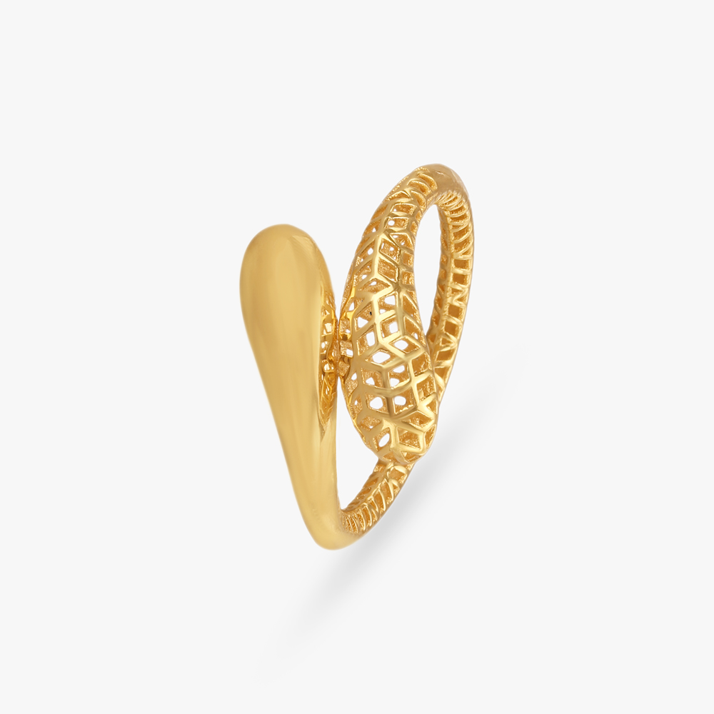 Sculpted Elegance Gold Finger Ring
Sculpted Elegance Gold Finger Ring