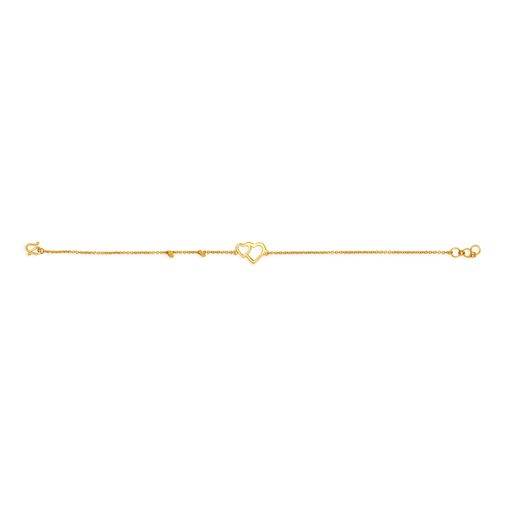 Winsome Dual Heart Gold Bracelet
Winsome Dual Heart Gold Bracelet