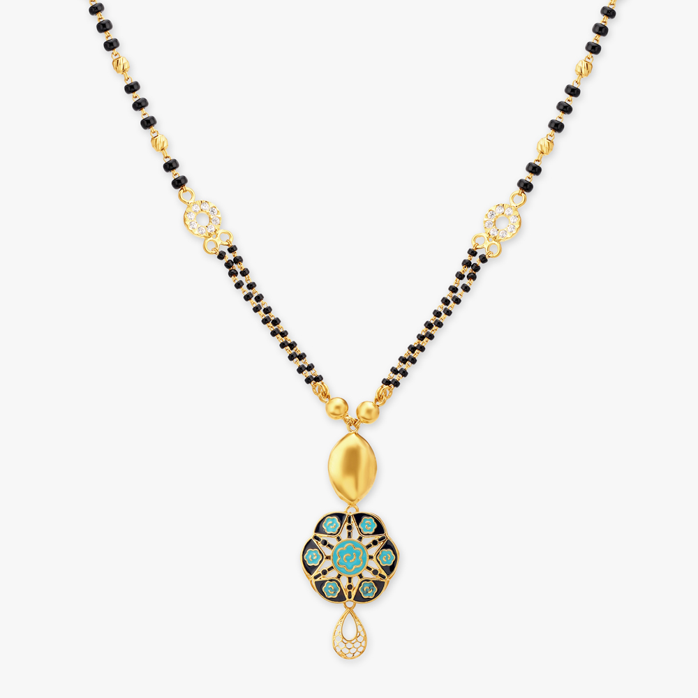 Enamel Gold Mangalsutra
Enamel Gold Mangalsutra