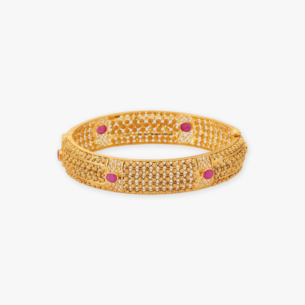Enchanted Floral Ruby Bangles
Enchanted Floral Ruby Bangles