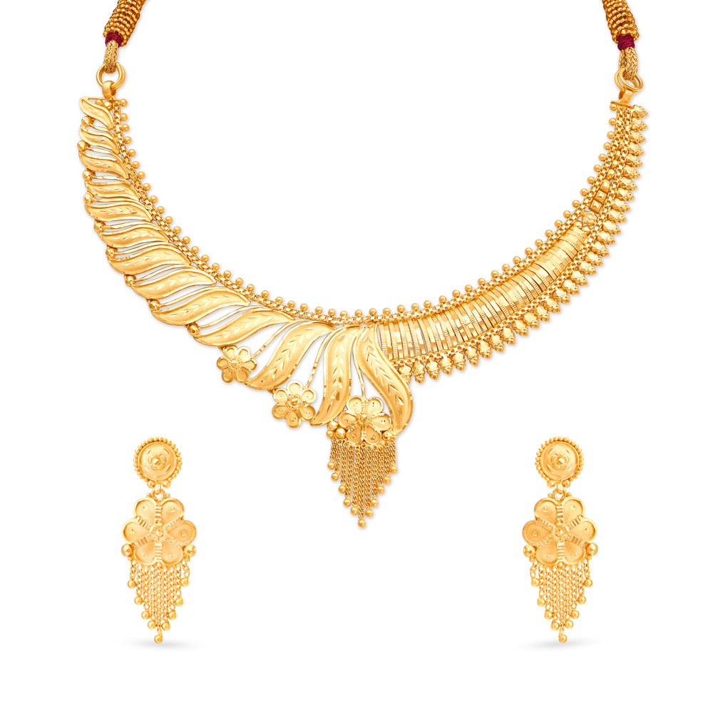 Abstract Artistic Gold Necklace Set
Abstract Artistic Gold Necklace Set