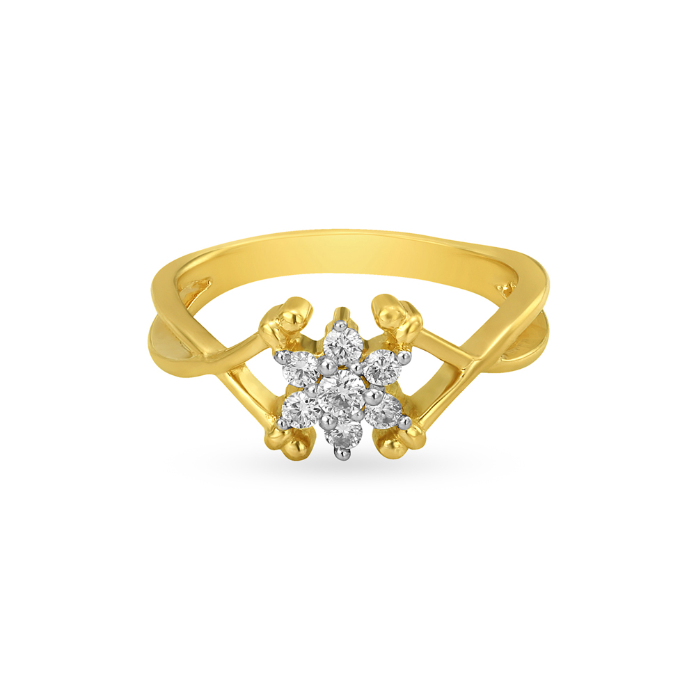Floral Diamond Finger Ring
Floral Diamond Finger Ring