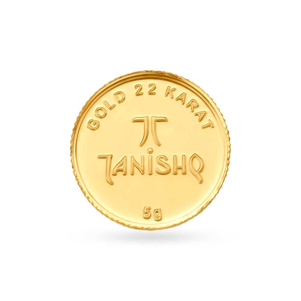 5 gram 22 Karat Gold Coin
5 gram 22 Karat Gold Coin