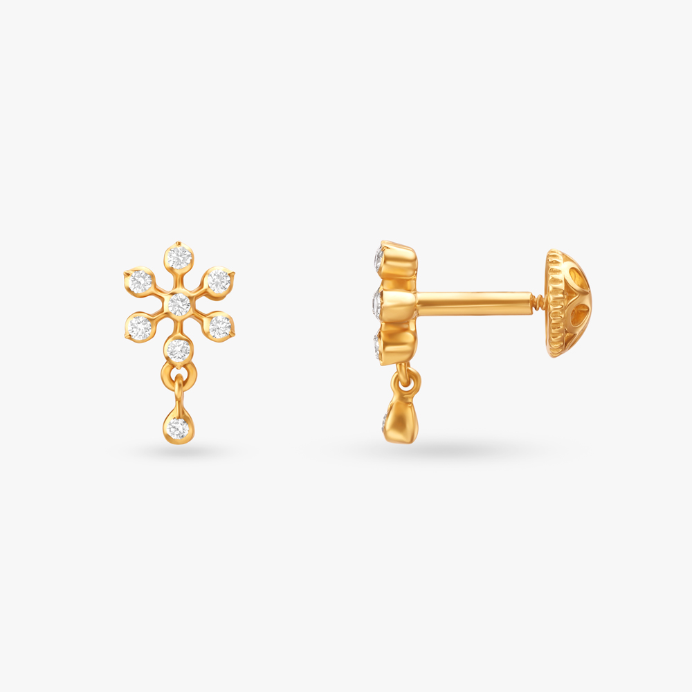 Floral Diamond Drop Earrings
Floral Diamond Drop Earrings