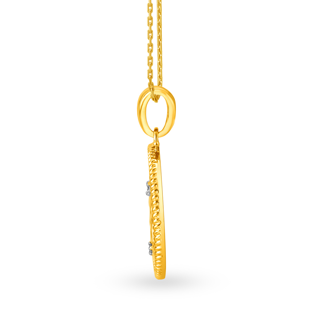 Dazzling 18 Karat Yellow Gold And Diamond Om Pendant
Dazzling 18 Karat Yellow Gold And Diamond Om Pendant