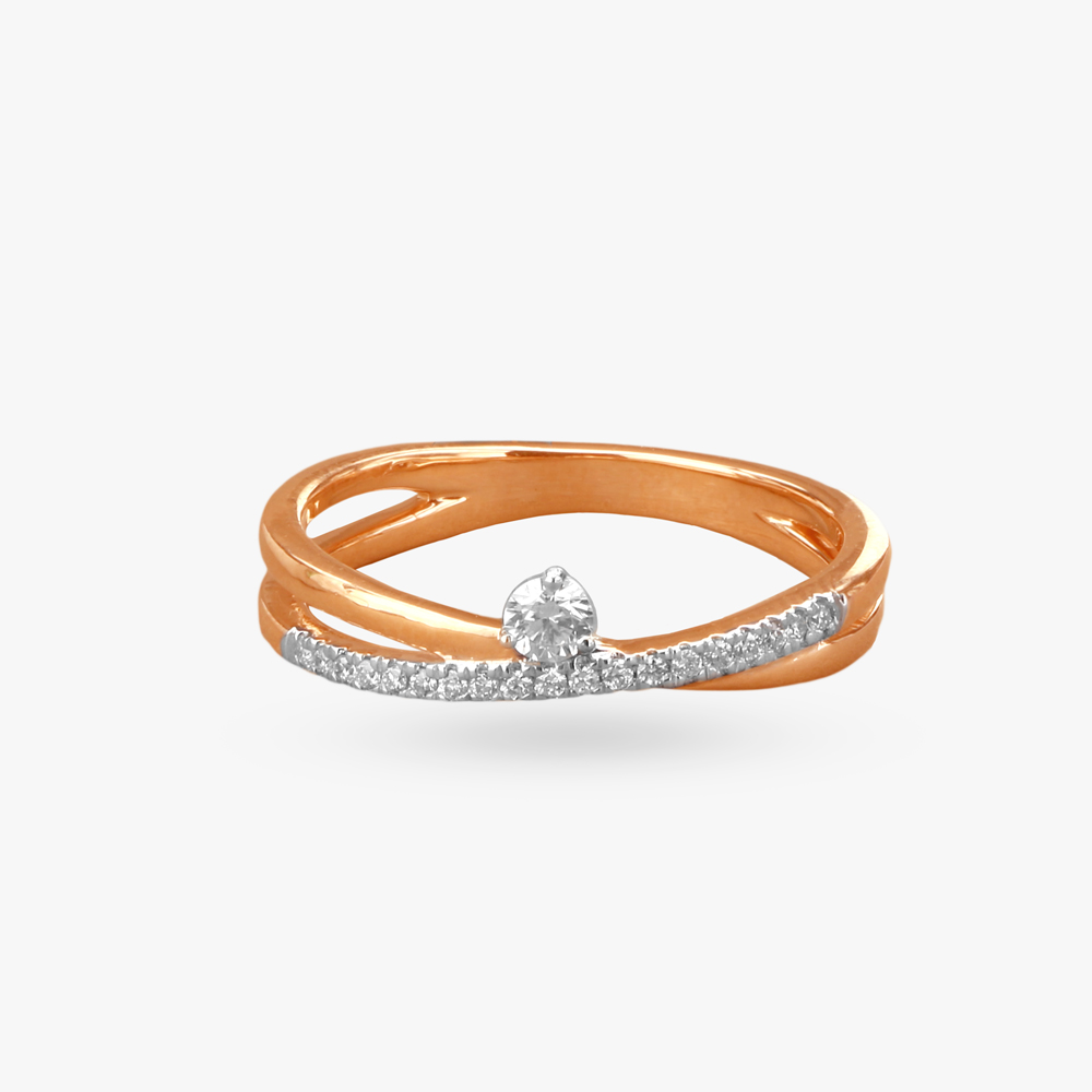 Crossover Diamond Finger Ring
Crossover Diamond Finger Ring