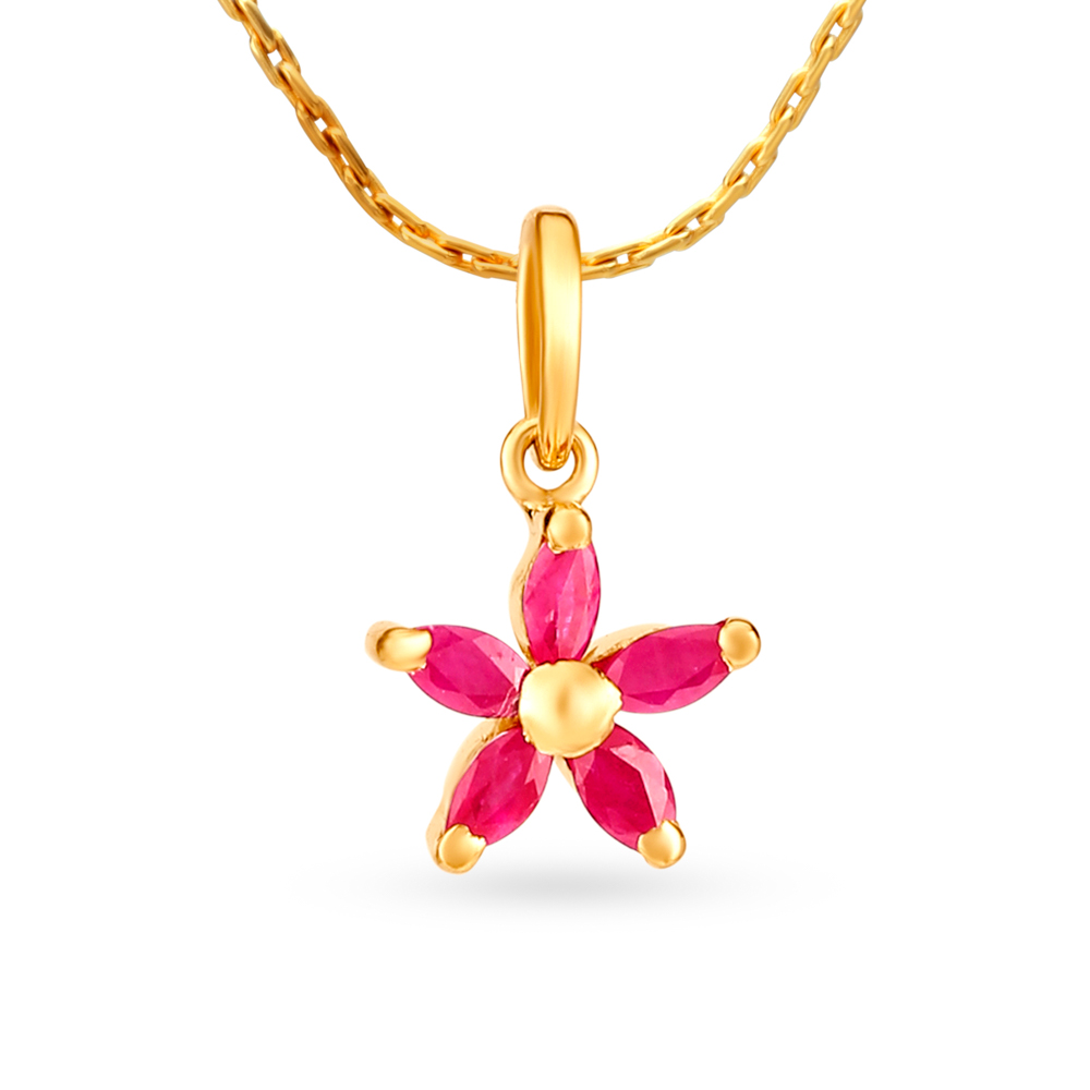 Royal Ruby Flower Pendant
Royal Ruby Flower Pendant