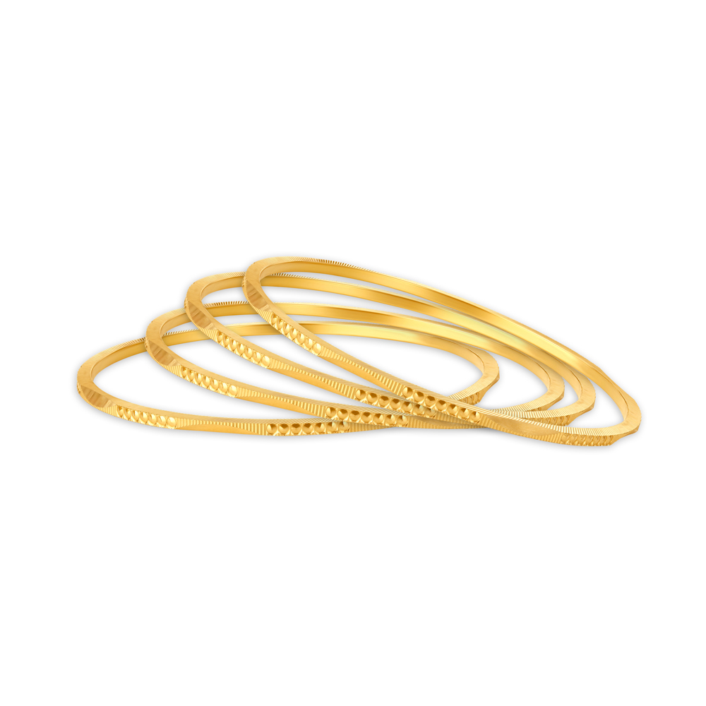 Lustrous Grace Gold Bangles
Lustrous Grace Gold Bangles