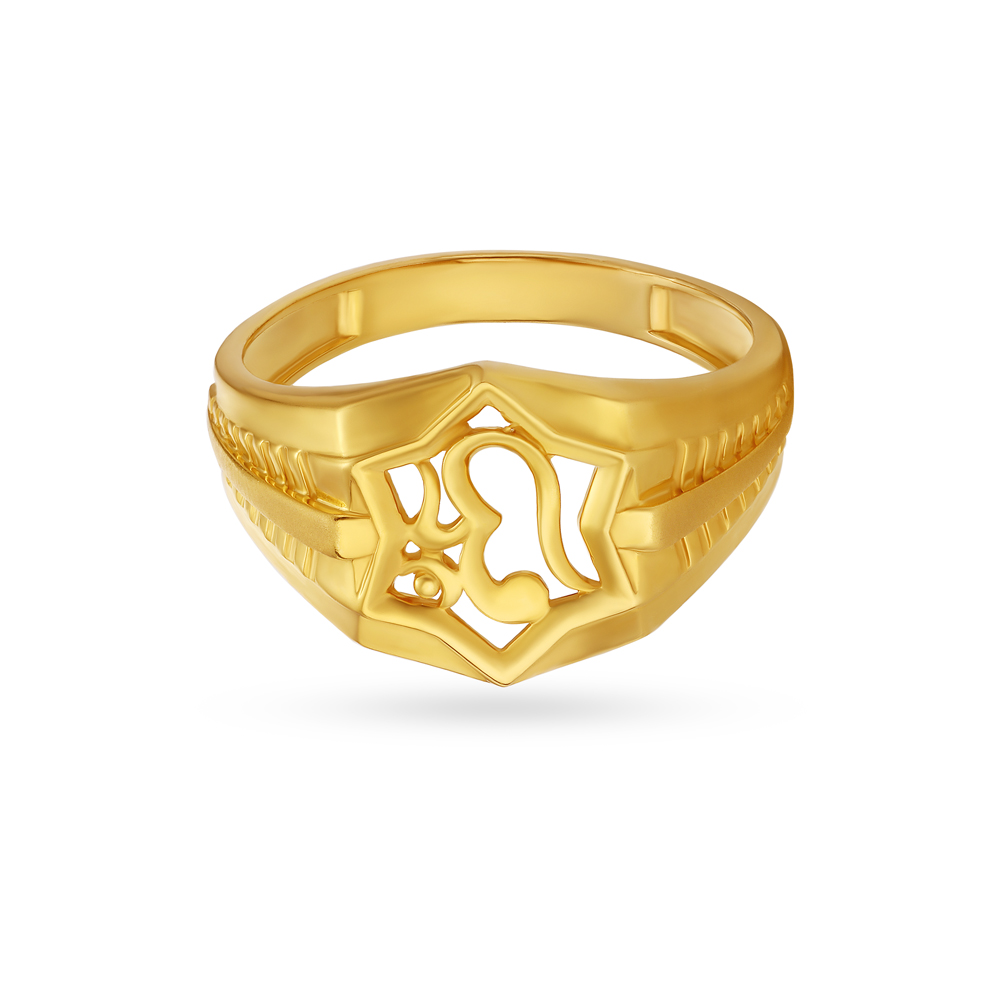 Om Carved Hollow Gold Finger Ring For Men
Om Carved Hollow Gold Finger Ring For Men