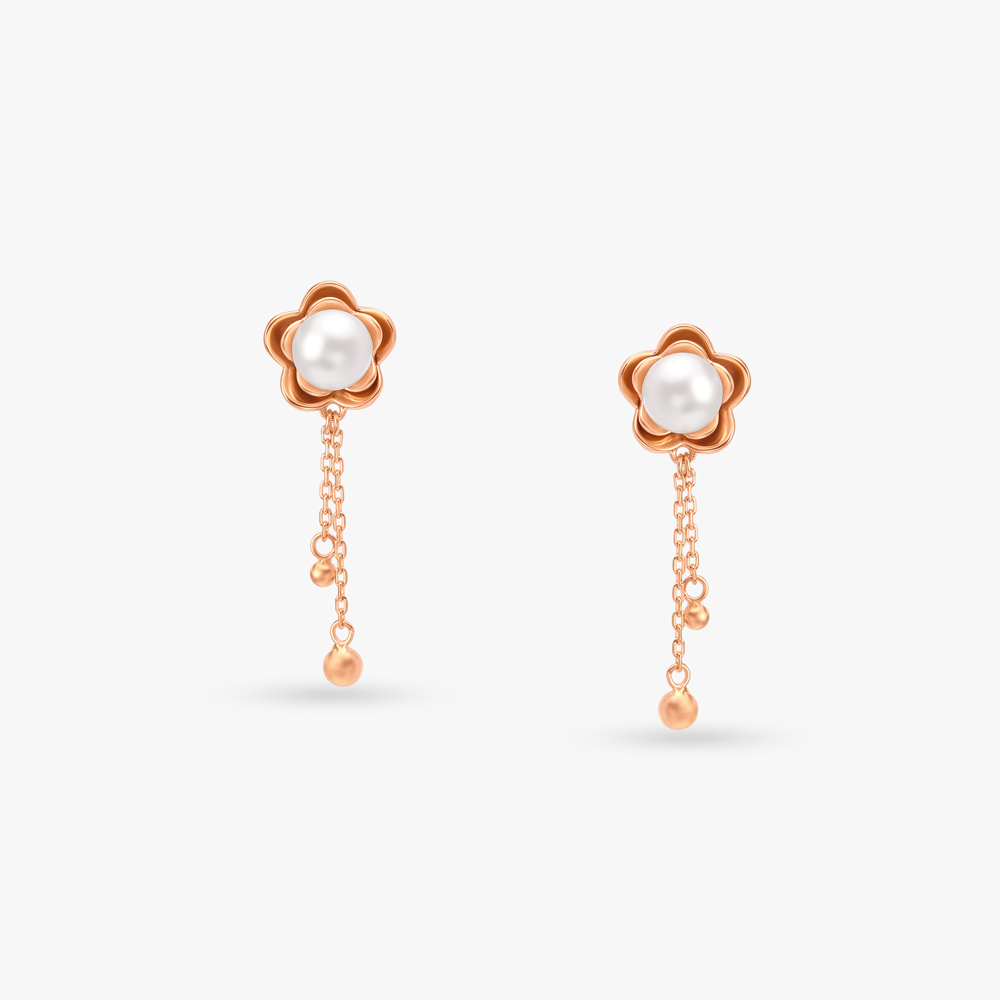 Floral Pearl Gold Drop Earrings
Floral Pearl Gold Drop Earrings
