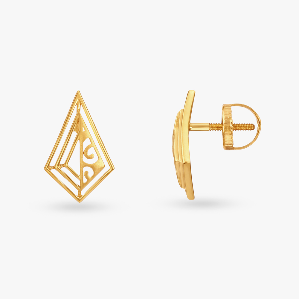 Blissful Gold Stud Earrings
Blissful Gold Stud Earrings