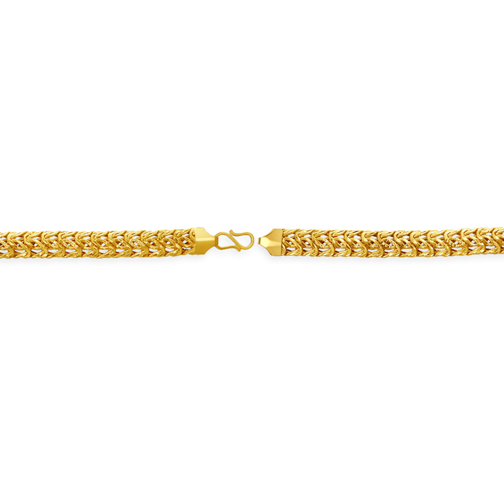 Luxurious 22 Karat Yellow Gold Byzantine Chain Link Bracelet
Luxurious 22 Karat Yellow Gold Byzantine Chain Link Bracelet