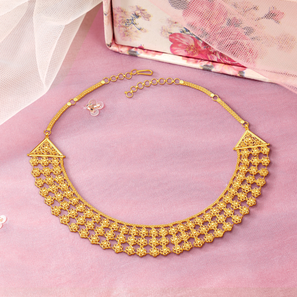 Layered Floral Necklace Set
Layered Floral Necklace Set