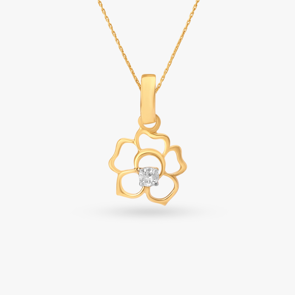Dainty Floral Gold Pendant for Kids
Dainty Floral Gold Pendant for Kids