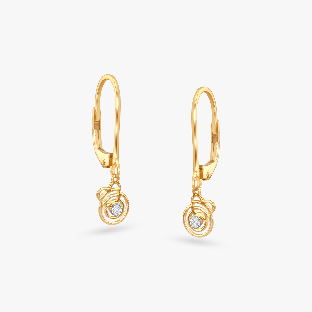 Little Swirls Diamond Hoop Earrings For Kids
Little Swirls Diamond Hoop Earrings For Kids