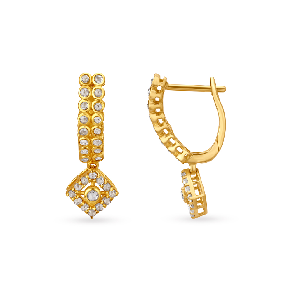 Stone Studded Hoop Earrings
Stone Studded Hoop Earrings