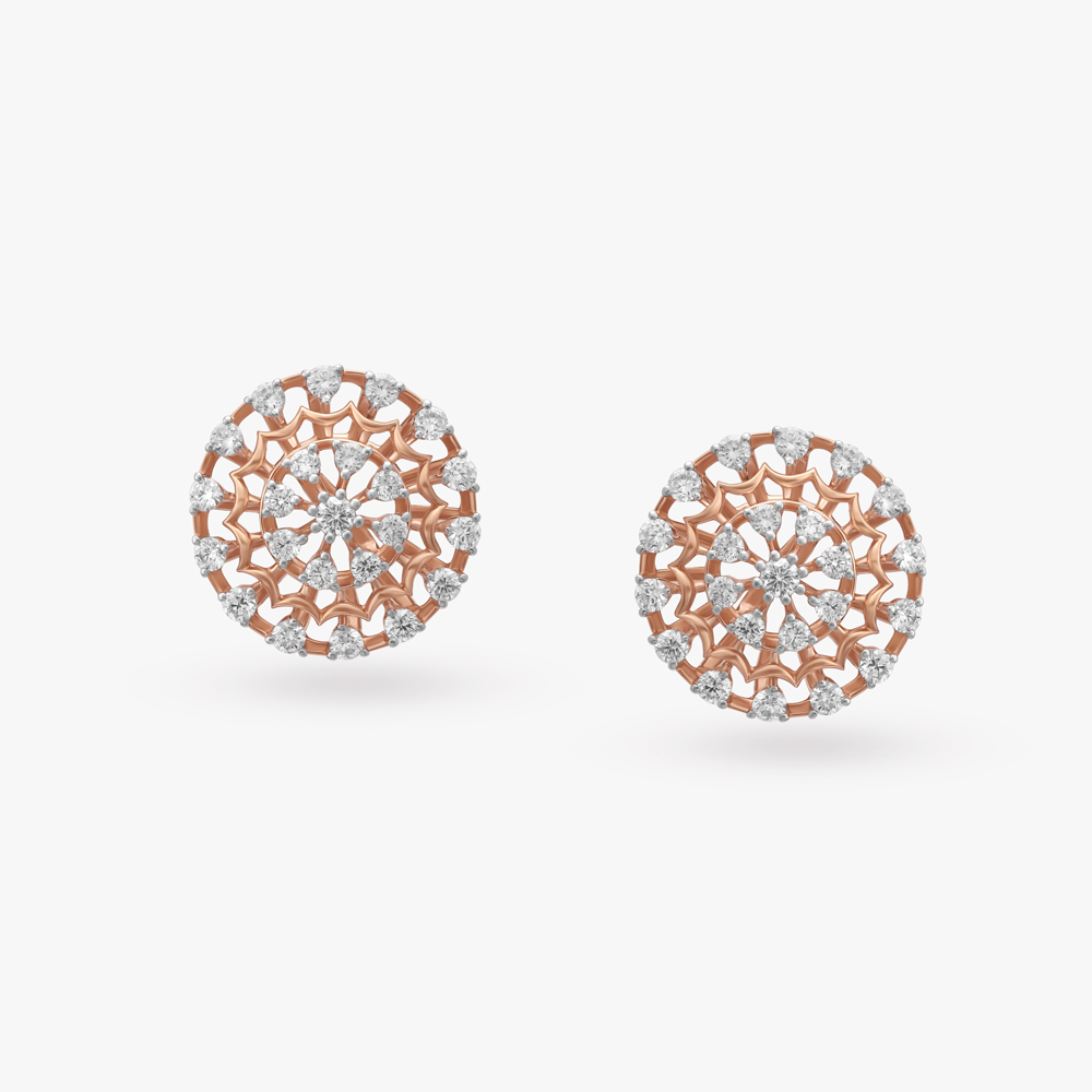 Celestial Twist Diamond Stud Earrings
Celestial Twist Diamond Stud Earrings