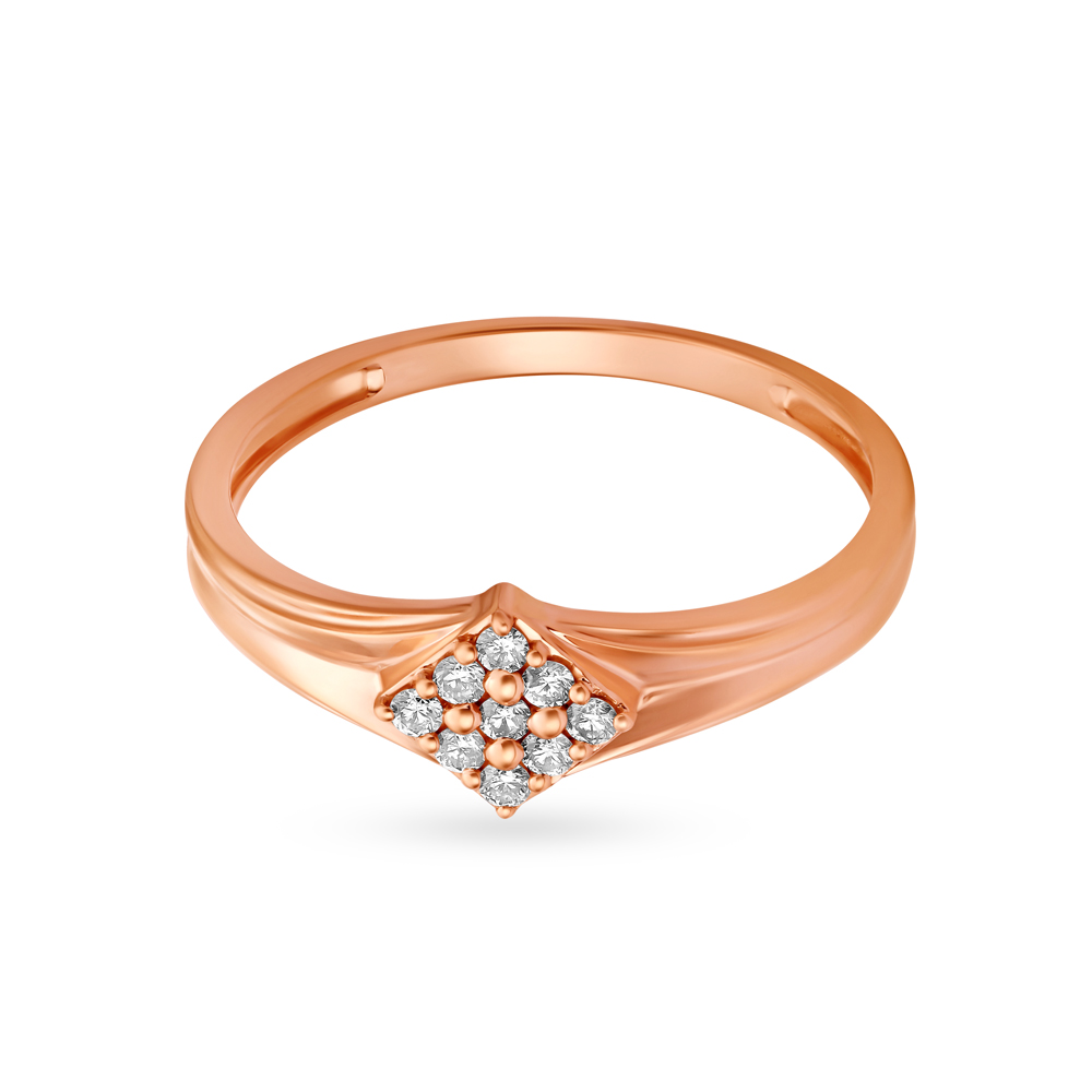 Glamorous Rose Gold and Diamond Finger Ring
Glamorous Rose Gold and Diamond Finger Ring