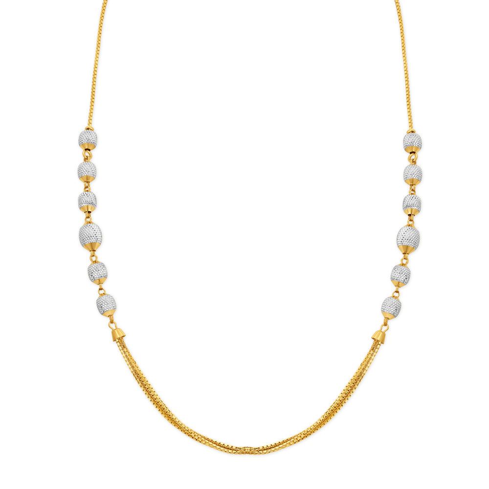 Enchanting Yellow Gold Triple String Beaded Chain
Enchanting Yellow Gold Triple String Beaded Chain