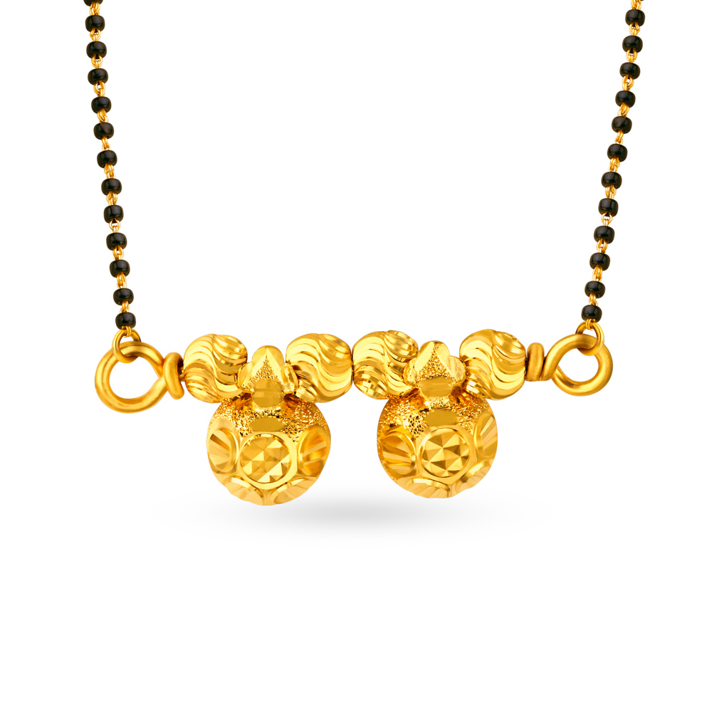 Elegant 22 Karat Yellow Gold Traditional Mangalsutra Pendant
Elegant 22 Karat Yellow Gold Traditional Mangalsutra Pendant