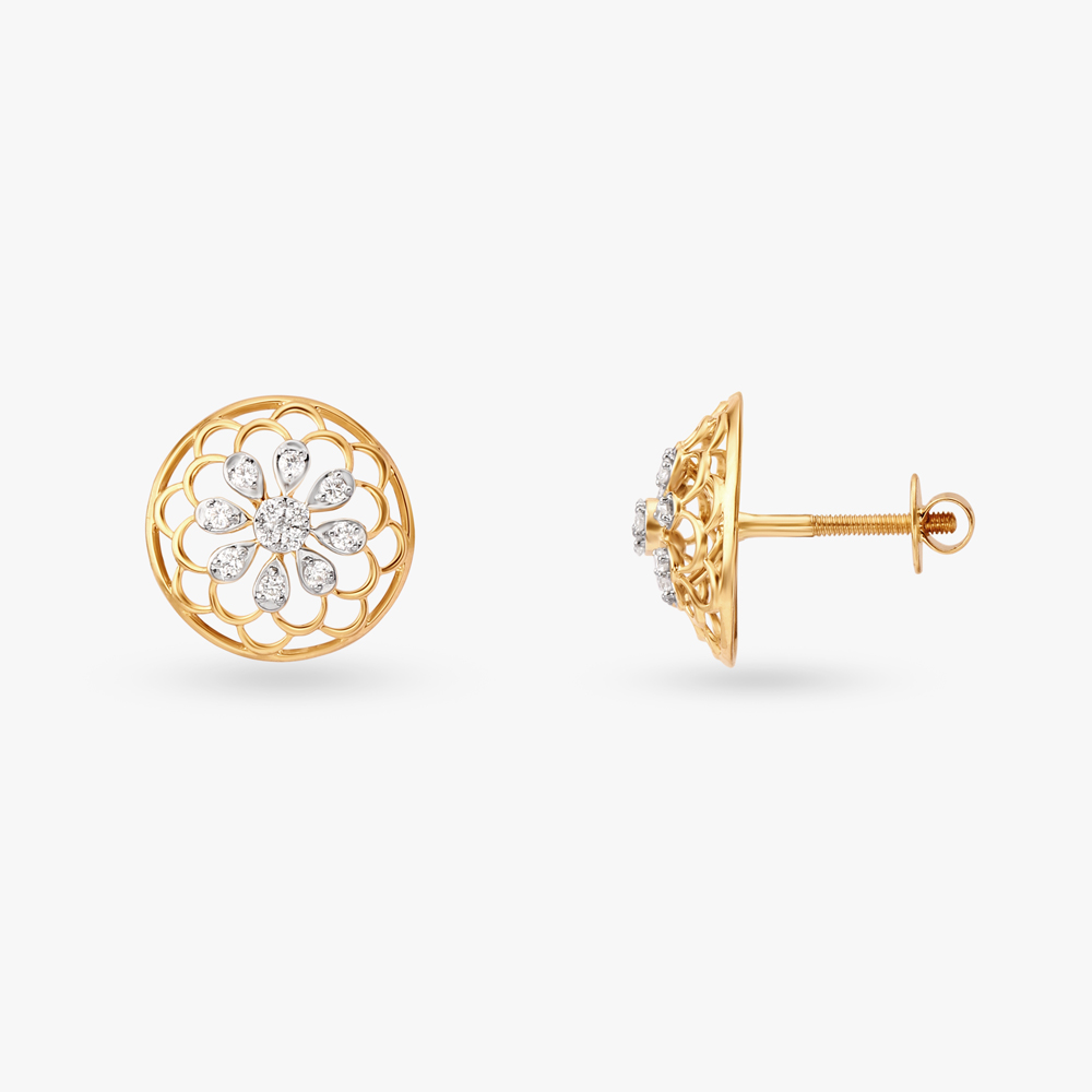 Mandala Grace Diamond Stud Earrings
Mandala Grace Diamond Stud Earrings