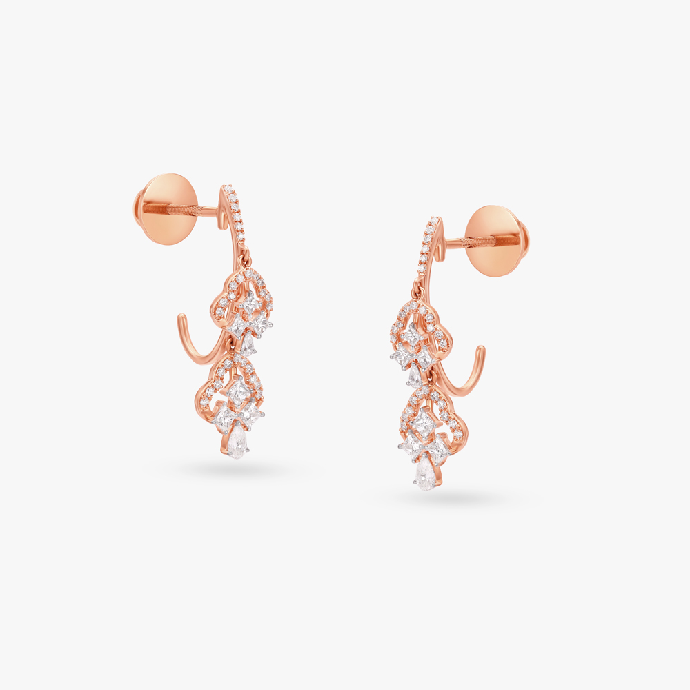 Clover Diamond Drop Earrings
Clover Diamond Drop Earrings