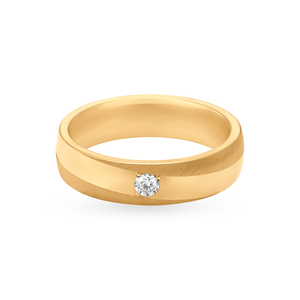 Streamlined Diamond Men's Finger Ring
Streamlined Diamond Men's Finger Ring