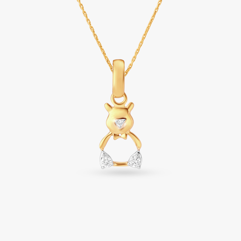 Teddy Bear Diamond Pendant for Kids
Teddy Bear Diamond Pendant for Kids
