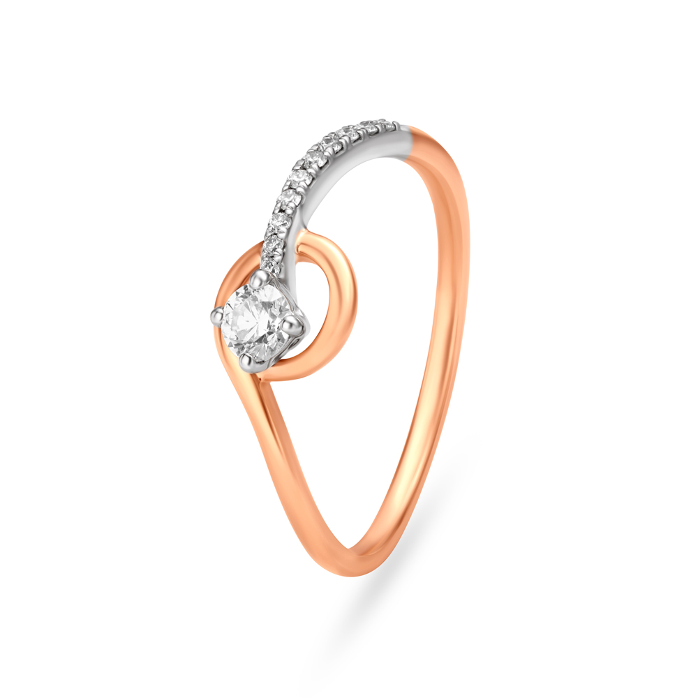 Stylised Mini Solitaire Finger Ring
Stylised Mini Solitaire Finger Ring