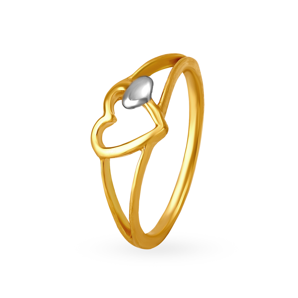 Romantic 22 Karat Yellow Gold Heart Finger Ring
Romantic 22 Karat Yellow Gold Heart Finger Ring