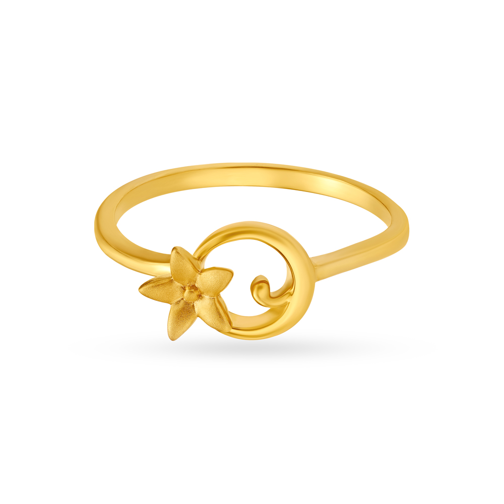 Oval And Floral Motif Gold Finger Ring
Oval And Floral Motif Gold Finger Ring